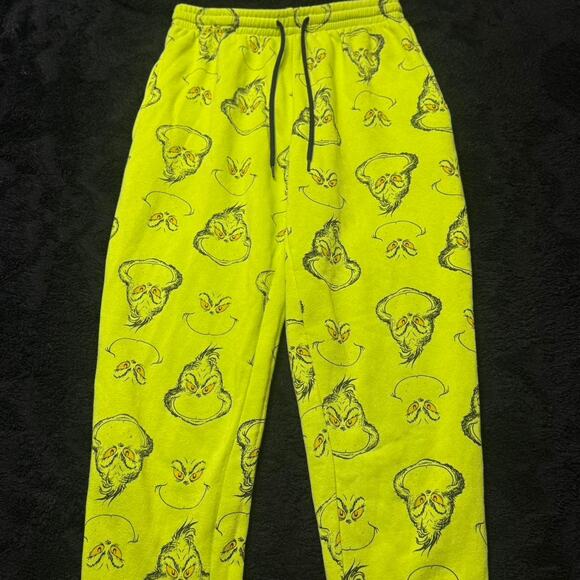 The Grinch Green Fleece Joggers - Neon/Green - Picture 1 of 3